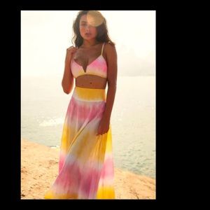 GAPAZ SAIA Midi Tie Dye Skirt